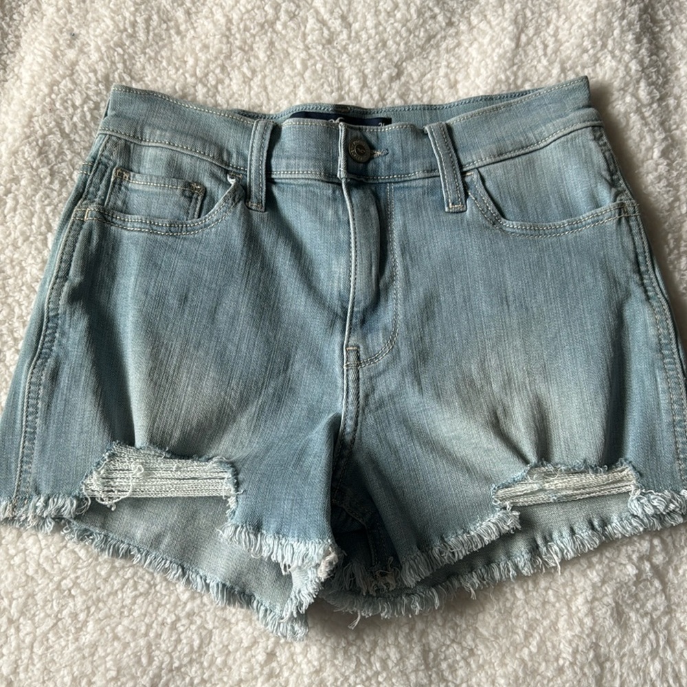 Hollister denim high rise shorts